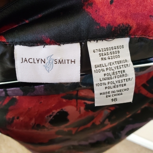 JACLYN SMITH Vintage Red Lined Pencil Skirt - Picture 4 of 4